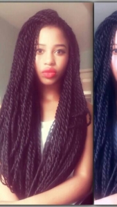 Example of Senegalese twists I want. The length and size of the twists are just perfect.